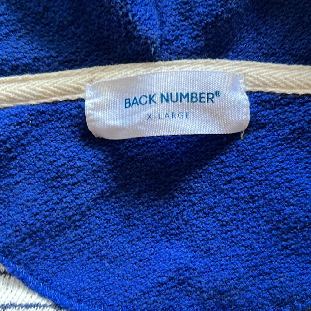 Back Number Hoodie Jacket size XL